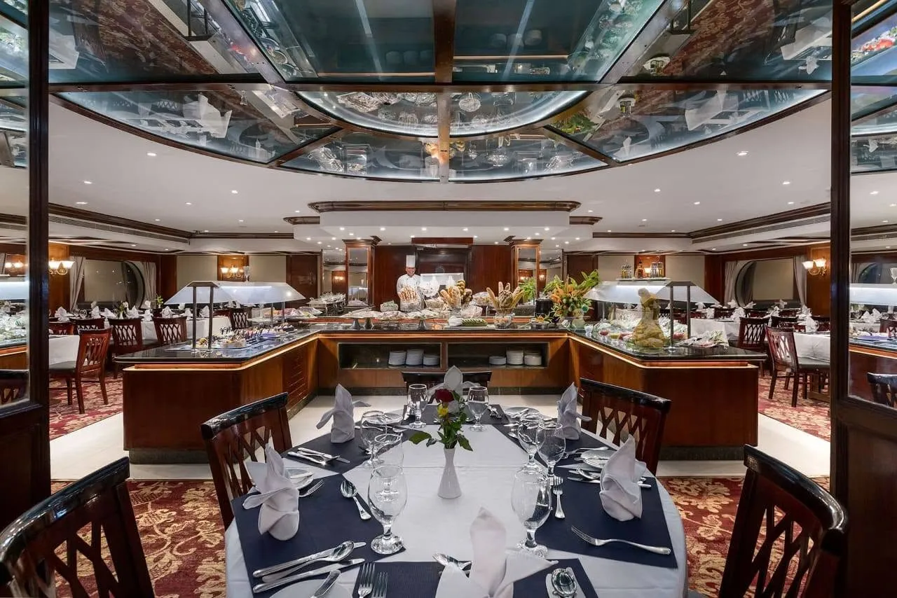Restaurant aboard the Radamis II Nile Cruise Nile cruise